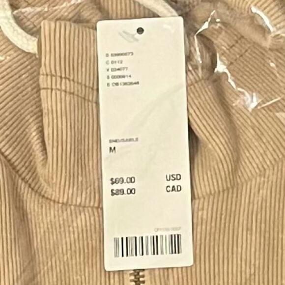 URBAN OUTFITTERS BDG Porter Zip-Up Sweatshirt Jacket, Sand / Sable, M, NWT! - Picture 11 of 11